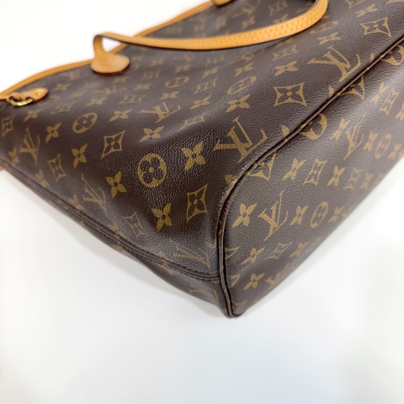 LV原花 有內袋拚櫻桃紅內裡NEVERFULL MM M40996-8