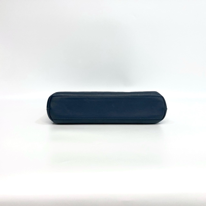 LV海軍藍牛皮棋盤格Mick pm斜背包N41637-4