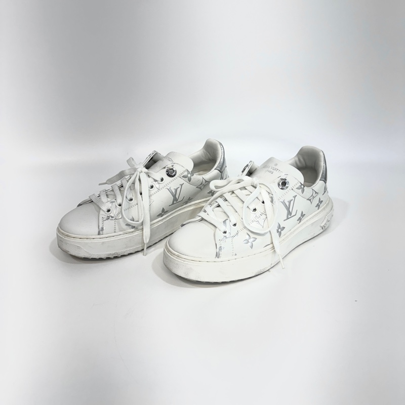 LV白拚銀LOGO Time Out運動鞋-2