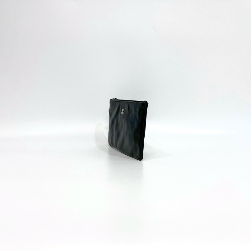 🕯️近全新香奈兒22包CHANEL黑銀中號油蠟牛皮22包/AS3261/垃圾袋-8