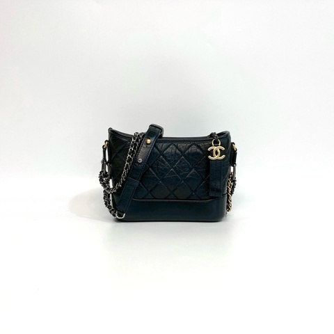 🕯️近全新🫶🏻Chanel小流浪 黑色揉製牛皮小號流浪包A91810