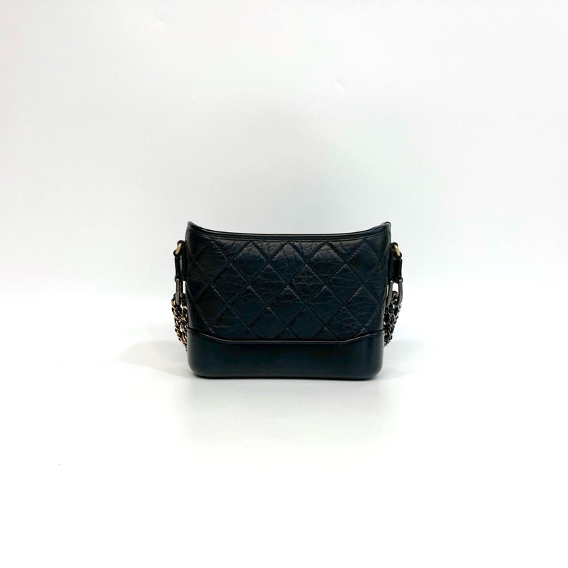 🕯️近全新🫶🏻Chanel小流浪 黑色揉製牛皮小號流浪包A91810-3