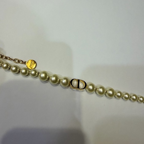 Dior 迪奧珍珠短項鍊