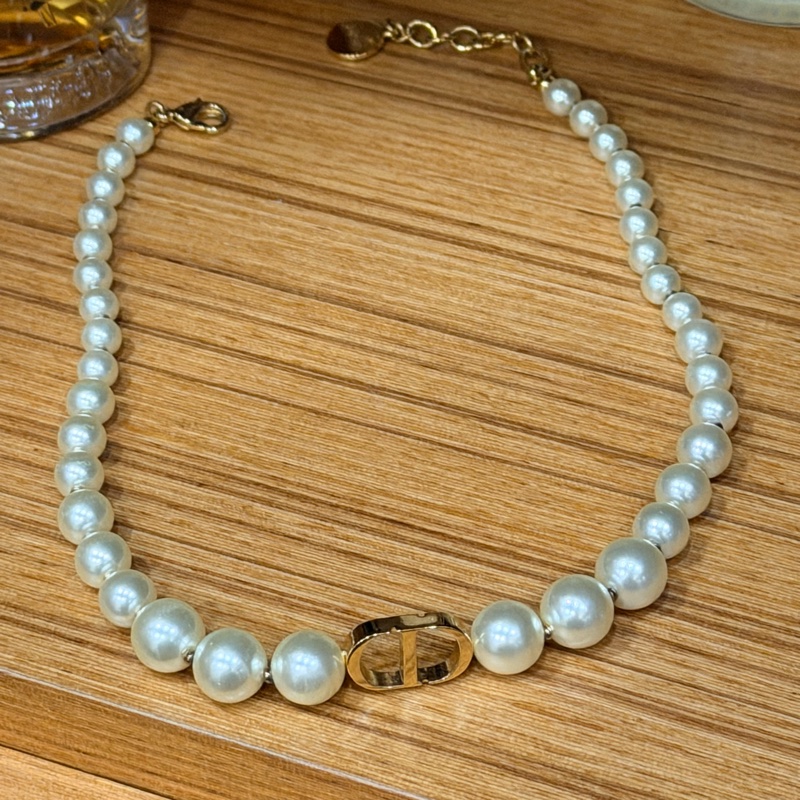 Dior 迪奧珍珠短項鍊-4