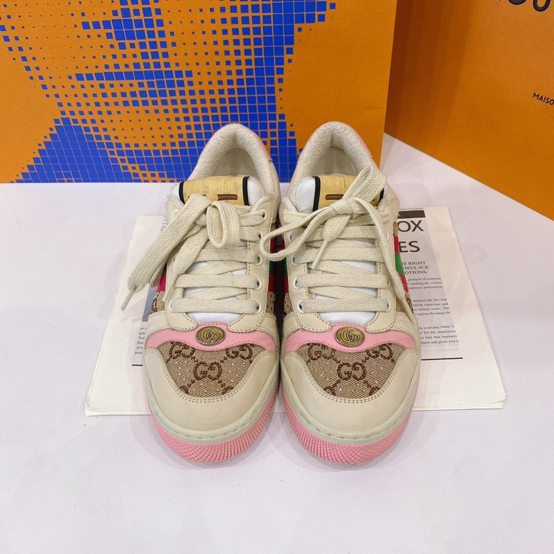 Gucci古馳 臟臟鞋 飾水晶 女鞋 運動休閑鞋 38碼-0