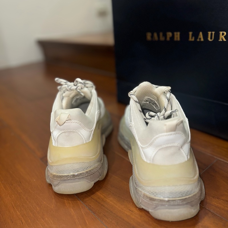 Balenciaga 老爹鞋 38號 全白 正品 二手-1