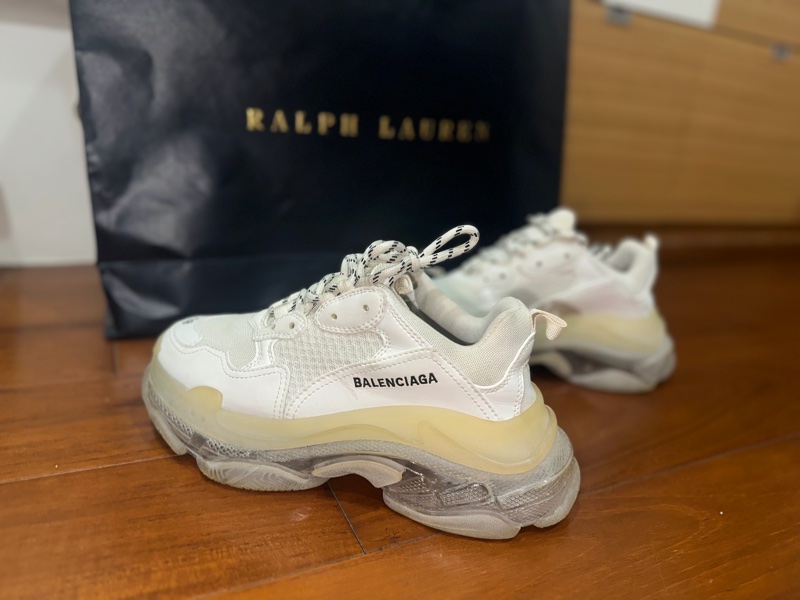 Balenciaga 老爹鞋 38號 全白 正品 二手-2