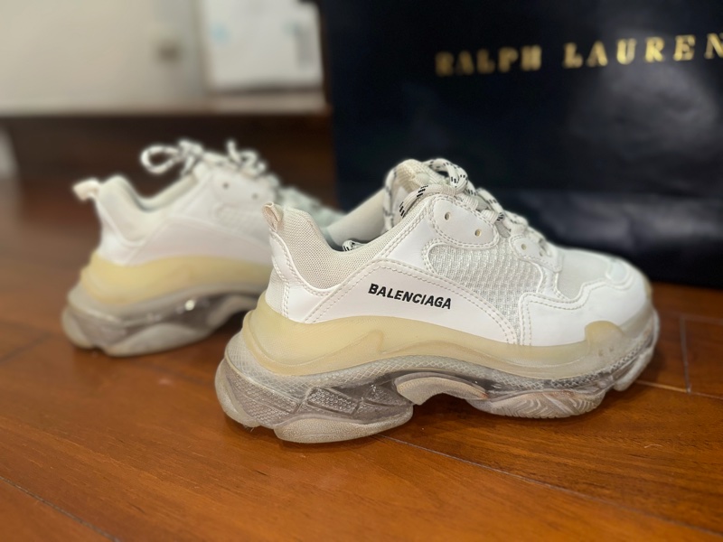Balenciaga 老爹鞋 38號 全白 正品 二手-3