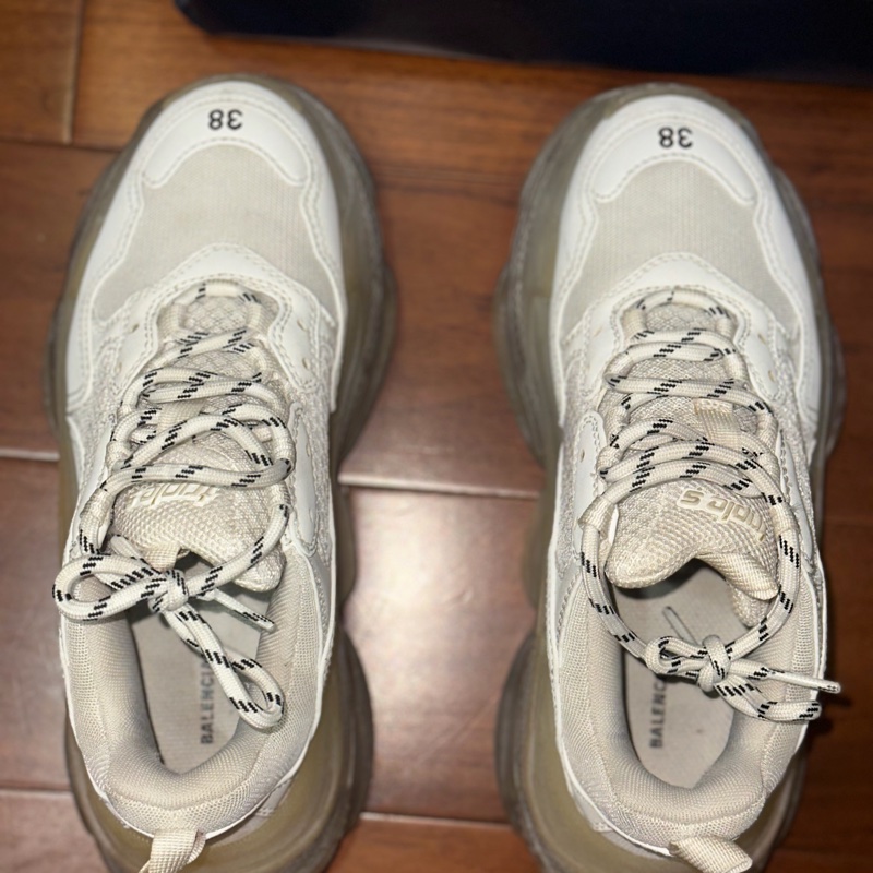 Balenciaga 老爹鞋 38號 全白 正品 二手-5