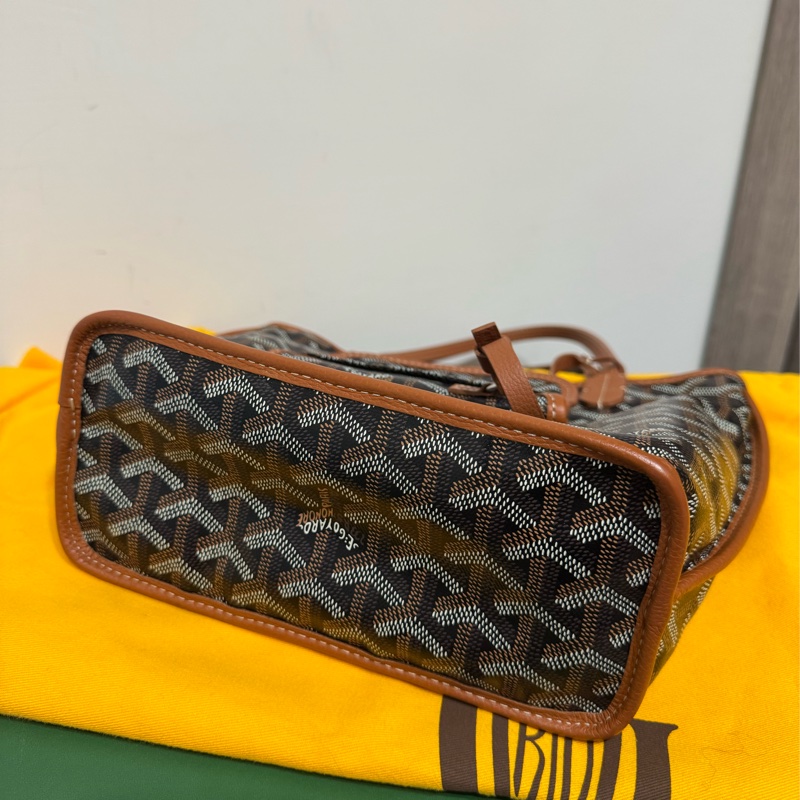 Goyard mini tote經典咖色-7