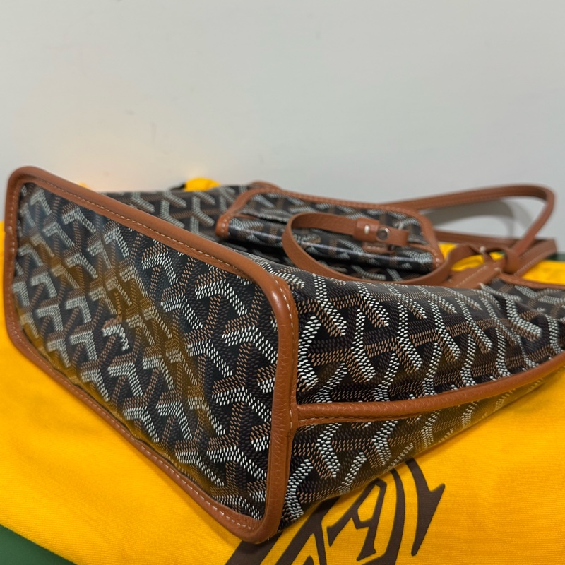 Goyard mini tote經典咖色-8