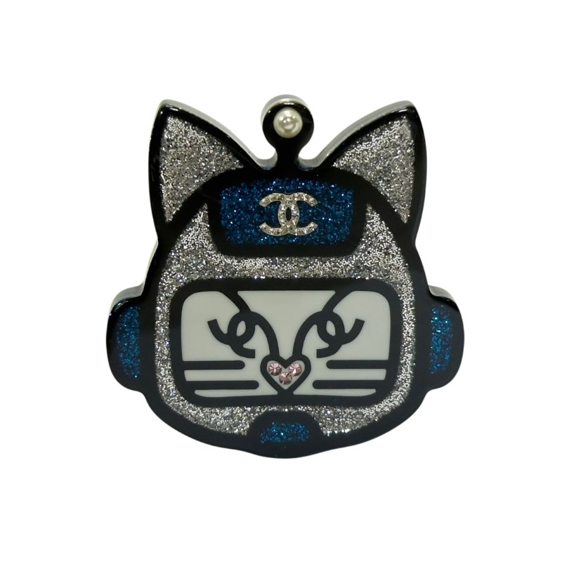 CHANEL 閃爍 機械貓 胸針-0