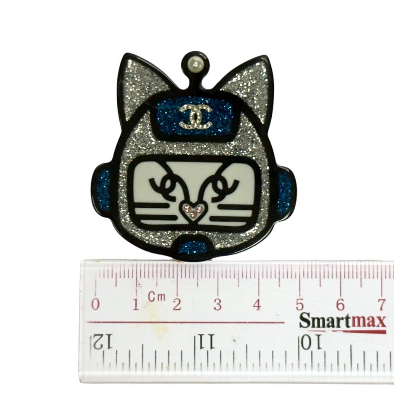 CHANEL 閃爍 機械貓 胸針-9