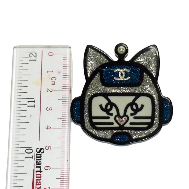 CHANEL 閃爍 機械貓 胸針-10