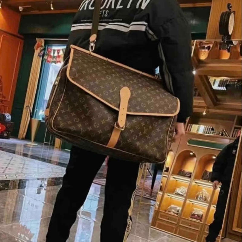 「JL精品代購」98新 LV 狩獵旅行袋-1