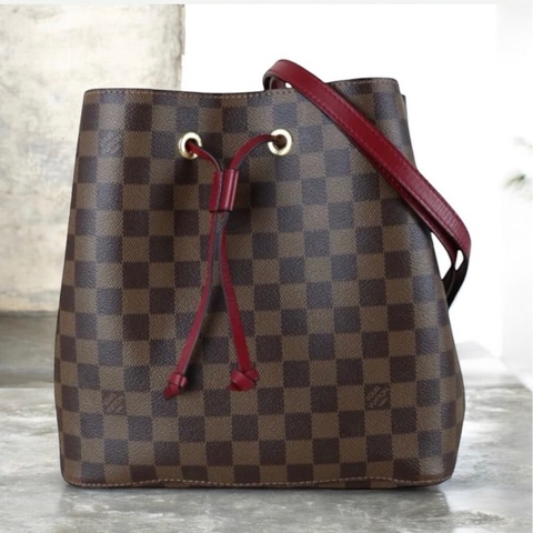 「JL精品代購」9新 LV棋盤格單肩水桶包