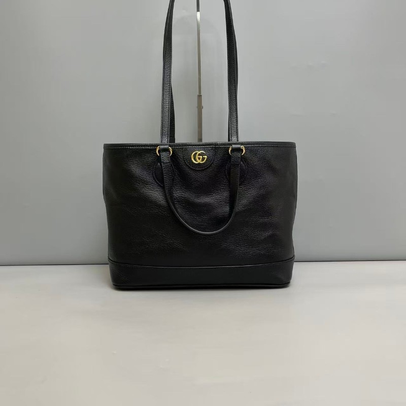 Gucci Ophidia小號黑色牛皮tote肩背包-0