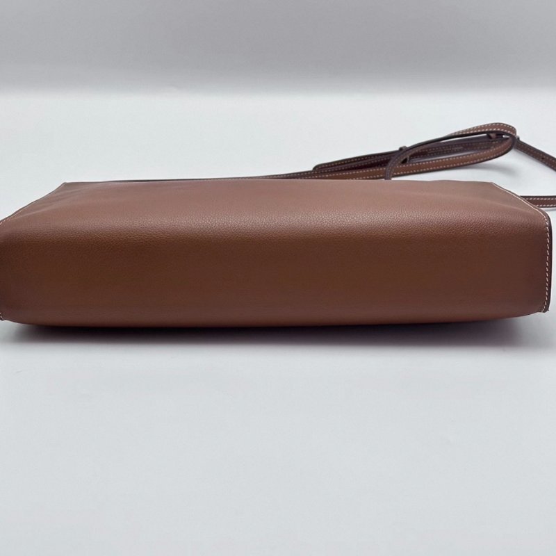 HERMES Clic-H33金棕銀扣肩背斜背包 33*25*5 98新配件塵袋-2