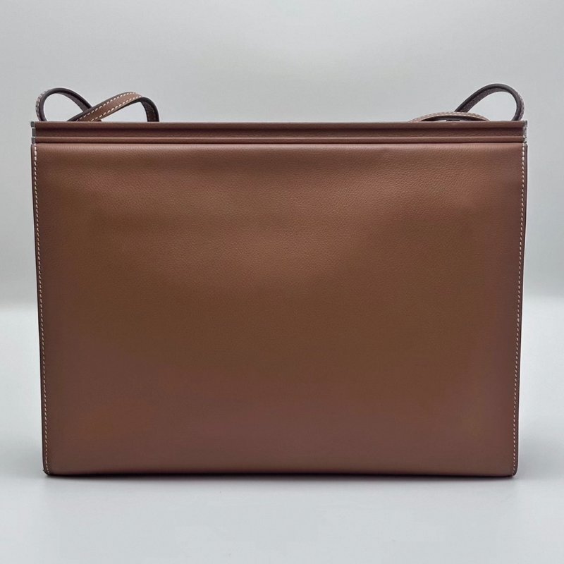HERMES Clic-H33金棕銀扣肩背斜背包 33*25*5 98新配件塵袋-5