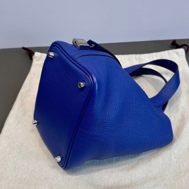 HERMES寶石菜籃子18手提袋18*18*13 98新配件塵袋鎖鑰匙-1