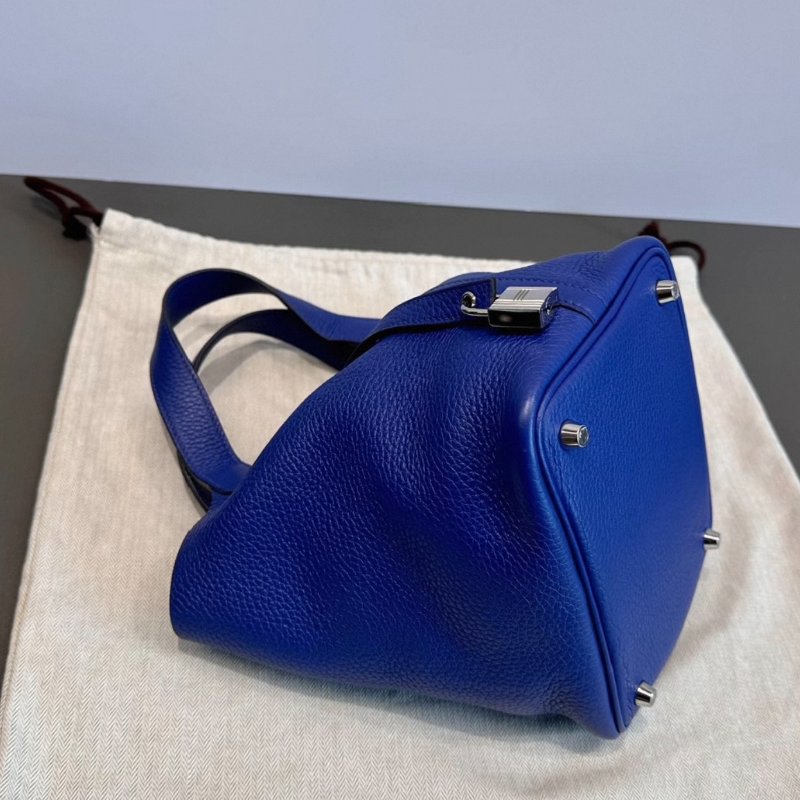 HERMES寶石菜籃子18手提袋18*18*13 98新配件塵袋鎖鑰匙-3