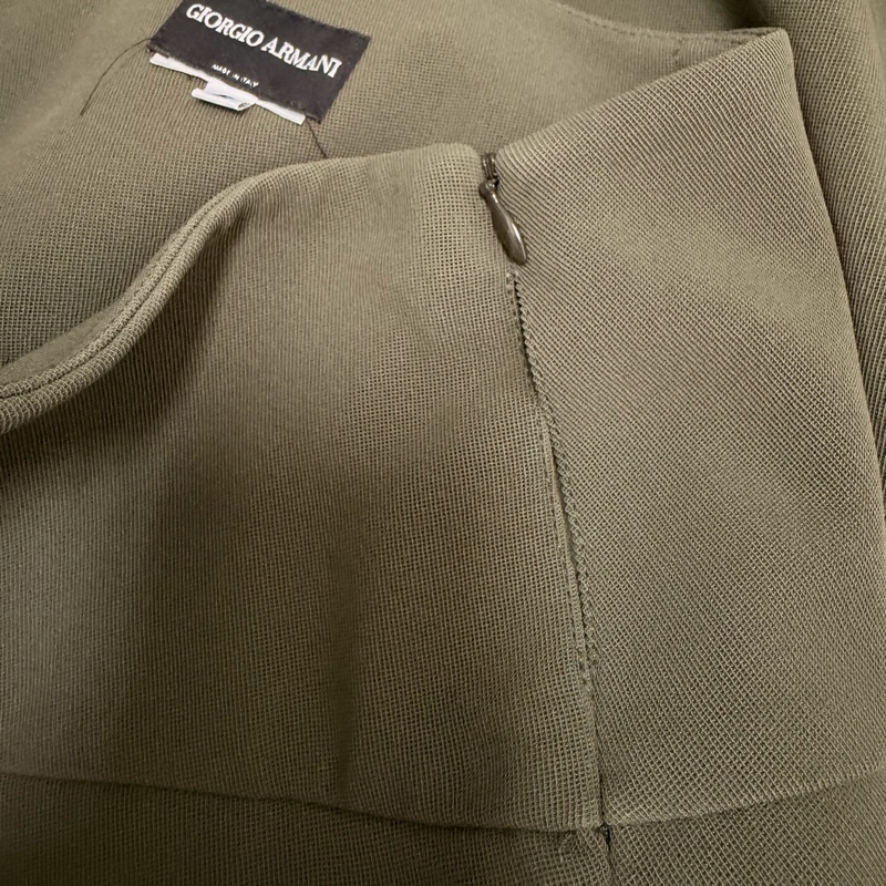 Giorgio Armani正品深綠色美裙 S號-9