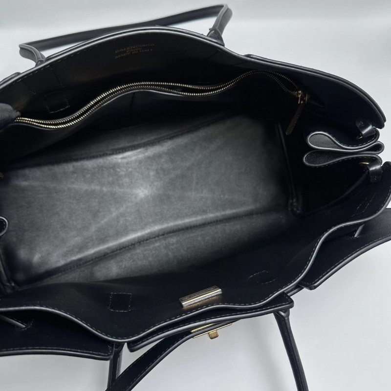 BALENCIAGA Bel Air中號黑金手提肩背包36*16*27 98新配件塵袋-2