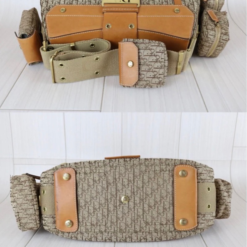 「JL精品代購」9新 Dior 老花punk 多功能小包 腋下包-5