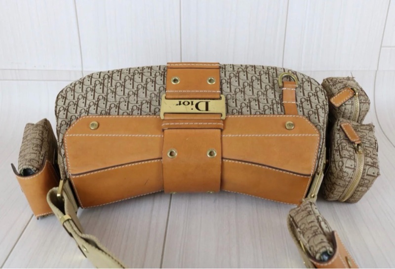 「JL精品代購」9新 Dior 老花punk 多功能小包 腋下包-11