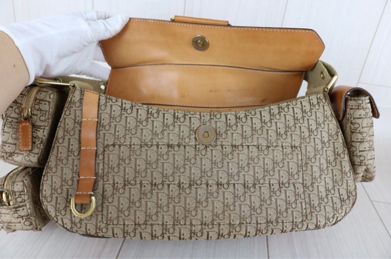 「JL精品代購」9新 Dior 老花punk 多功能小包 腋下包-12