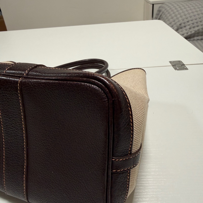 Hermès 愛馬仕 花園 Garden Party 30帆布皮革,棕色米色-21