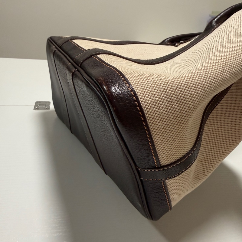 Hermès 愛馬仕 花園 Garden Party 30帆布皮革,棕色米色-25