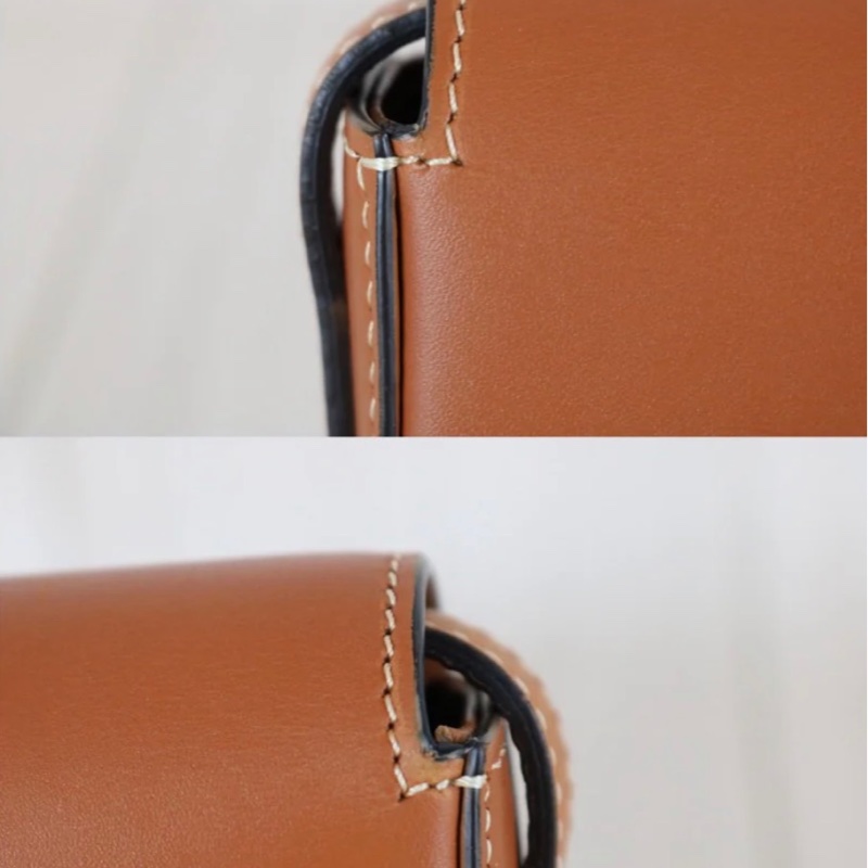 「JL精品代購」98新 Celine腋下凱旋門 金棕金-11