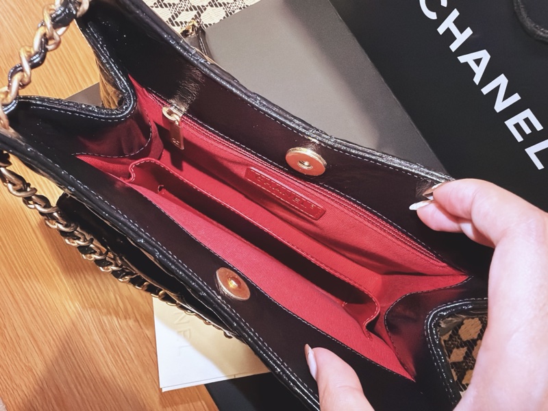 CHANEL 香奈兒 HOBO BAG 流浪包 金Logo 23cm-5