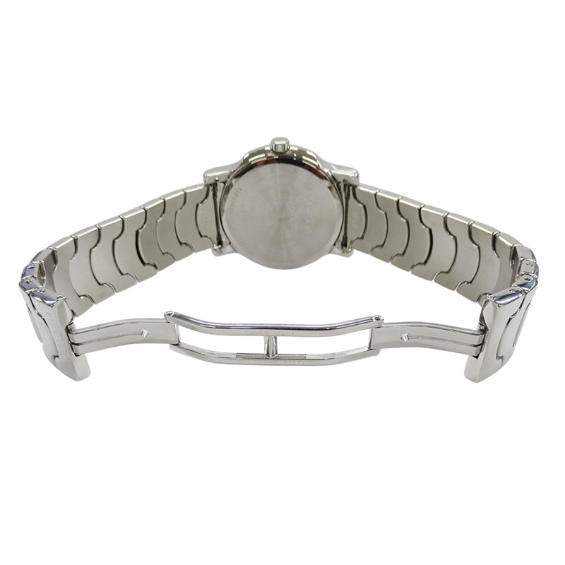 寶格麗 (Bvlgari) 男士 Solotempo 日期石英腕錶,QZ 不鏽鋼材質,ST35S,銀/黑色,拋光-3