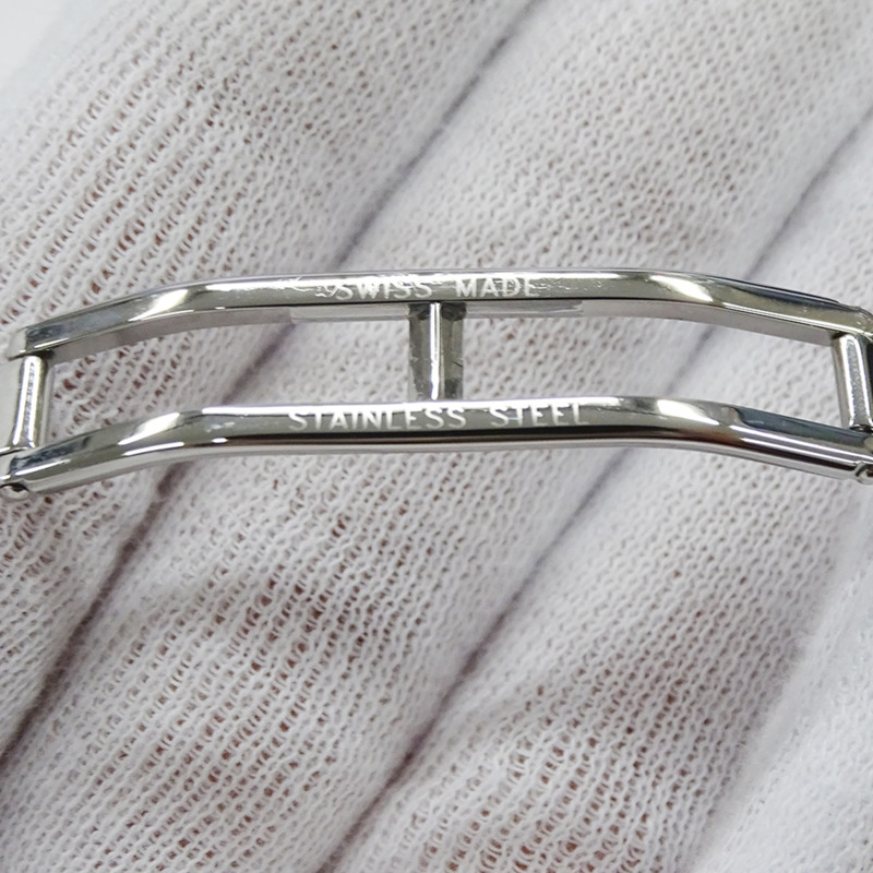 寶格麗 (Bvlgari) 男士 Solotempo 日期石英腕錶,QZ 不鏽鋼材質,ST35S,銀/黑色,拋光-8