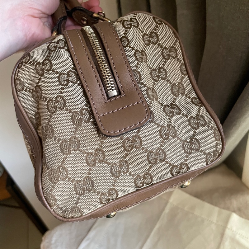 Gucci 波士頓包/speedy25包/圓筒包🧸瀟🧸 GG老花字紋🧸手提/肩背/側背/斜背/小資包🧸正品🧸🈶️原包附長背帶-20