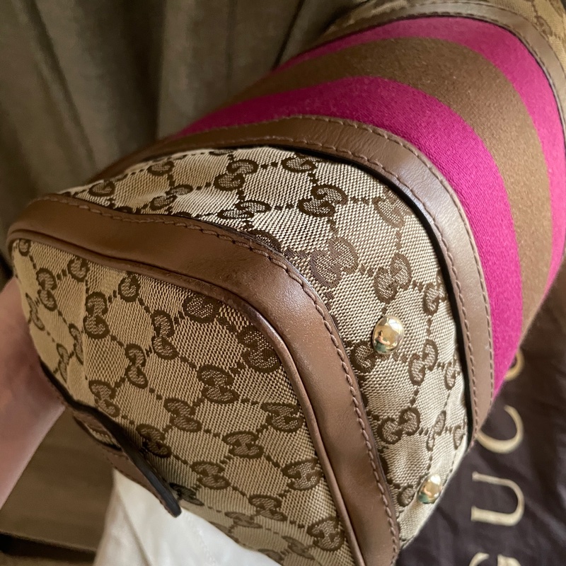 Gucci 波士頓包/speedy25包/圓筒包🧸瀟🧸 GG老花字紋🧸手提/肩背/側背/斜背/小資包🧸正品🧸🈶️原包附長背帶-23
