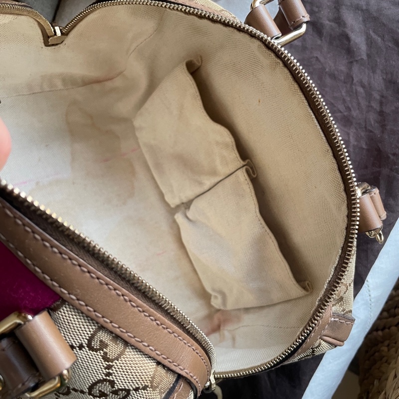 Gucci 波士頓包/speedy25包/圓筒包🧸瀟🧸 GG老花字紋🧸手提/肩背/側背/斜背/小資包🧸正品🧸🈶️原包附長背帶-42