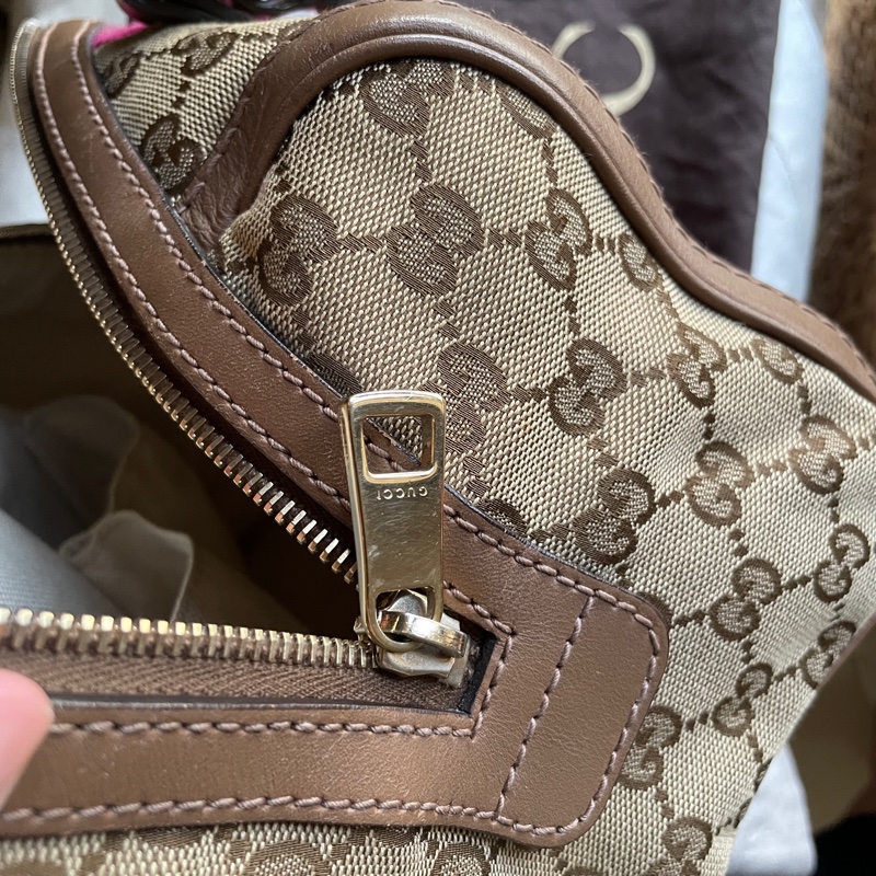 Gucci 波士頓包/speedy25包/圓筒包🧸瀟🧸 GG老花字紋🧸手提/肩背/側背/斜背/小資包🧸正品🧸🈶️原包附長背帶-57