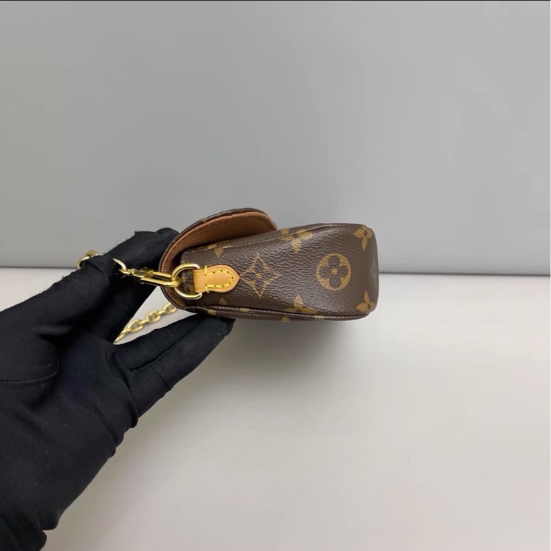 日常百搭款😍99新🈶購證⚡️lv老花lvy系列鏈條單肩斜挎包-10