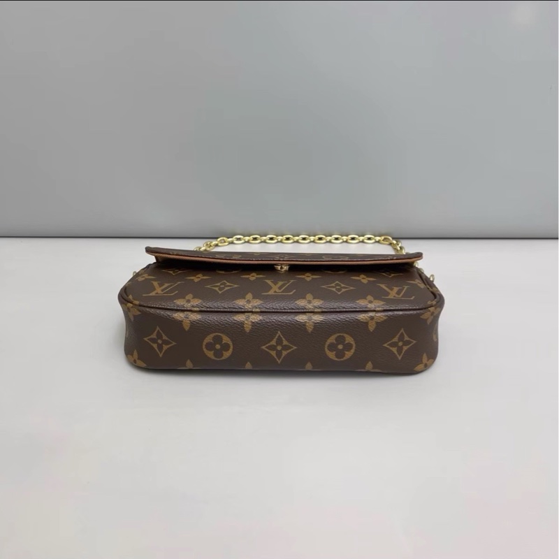 日常百搭款😍99新🈶購證⚡️lv老花lvy系列鏈條單肩斜挎包-11