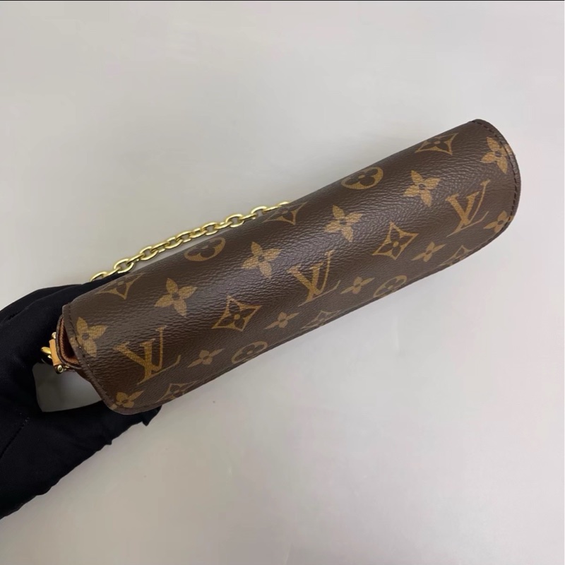 日常百搭款😍99新🈶購證⚡️lv老花lvy系列鏈條單肩斜挎包-12