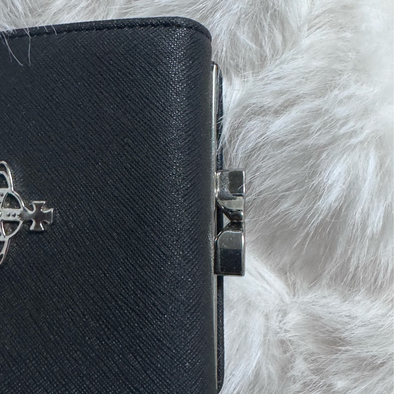 西太后黑銀三折短夾-5