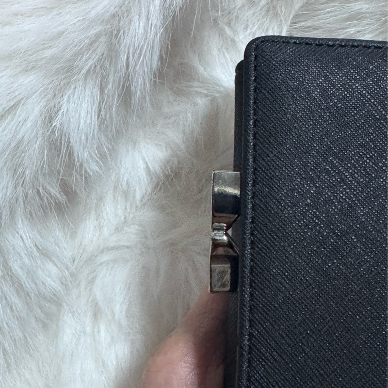 西太后黑銀三折短夾-6