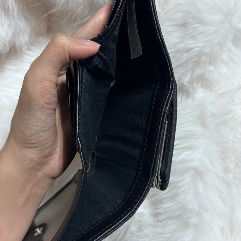 西太后黑銀三折短夾-9