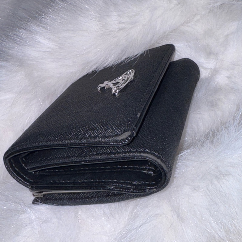 西太后黑銀三折短夾-17