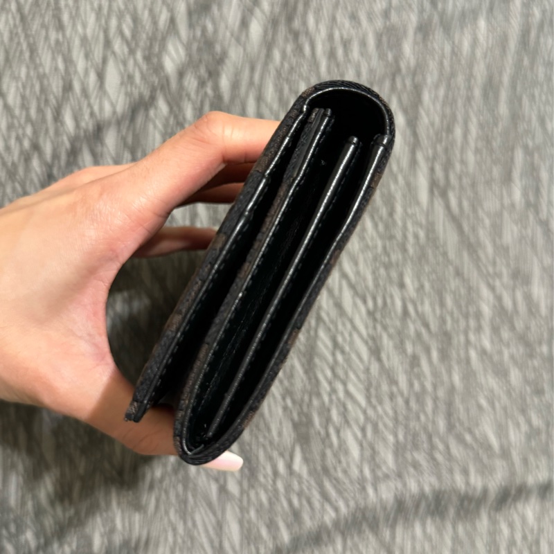 中古Fendi老花長夾/發財錢包/芬迪長夾/Fendi深棕色長夾/Fendi長錢包/芬迪中古長夾/Fendi中古長夾/老花長夾/咖啡色長夾/布面長夾-11