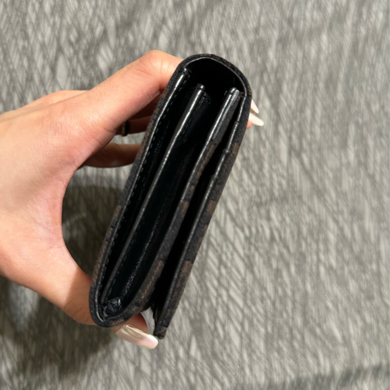 中古Fendi老花長夾/發財錢包/芬迪長夾/Fendi深棕色長夾/Fendi長錢包/芬迪中古長夾/Fendi中古長夾/老花長夾/咖啡色長夾/布面長夾-12