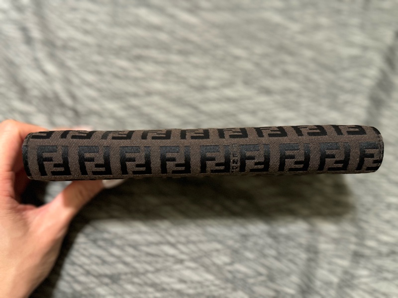 中古Fendi老花長夾/發財錢包/芬迪長夾/Fendi深棕色長夾/Fendi長錢包/芬迪中古長夾/Fendi中古長夾/老花長夾/咖啡色長夾/布面長夾-13